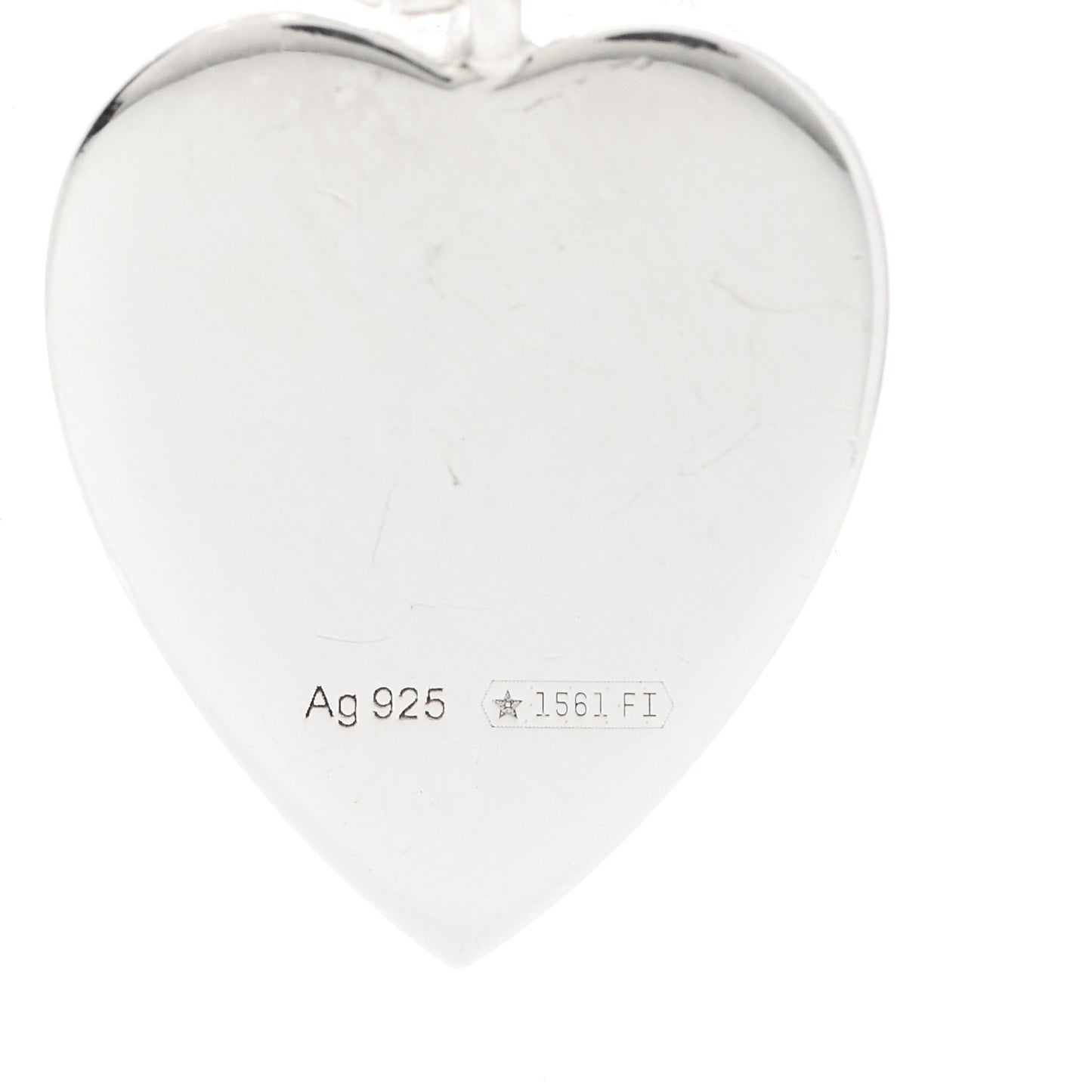 Sterling Silver Trademark Heart Drop Earrings