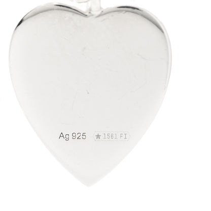 Gucci Sterling Silver Trademark Heart Drop Earrings 4 of 6