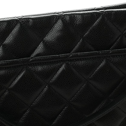 Chanel Caviar Quilted CC Timeless Soft Tote Black 9 of 10