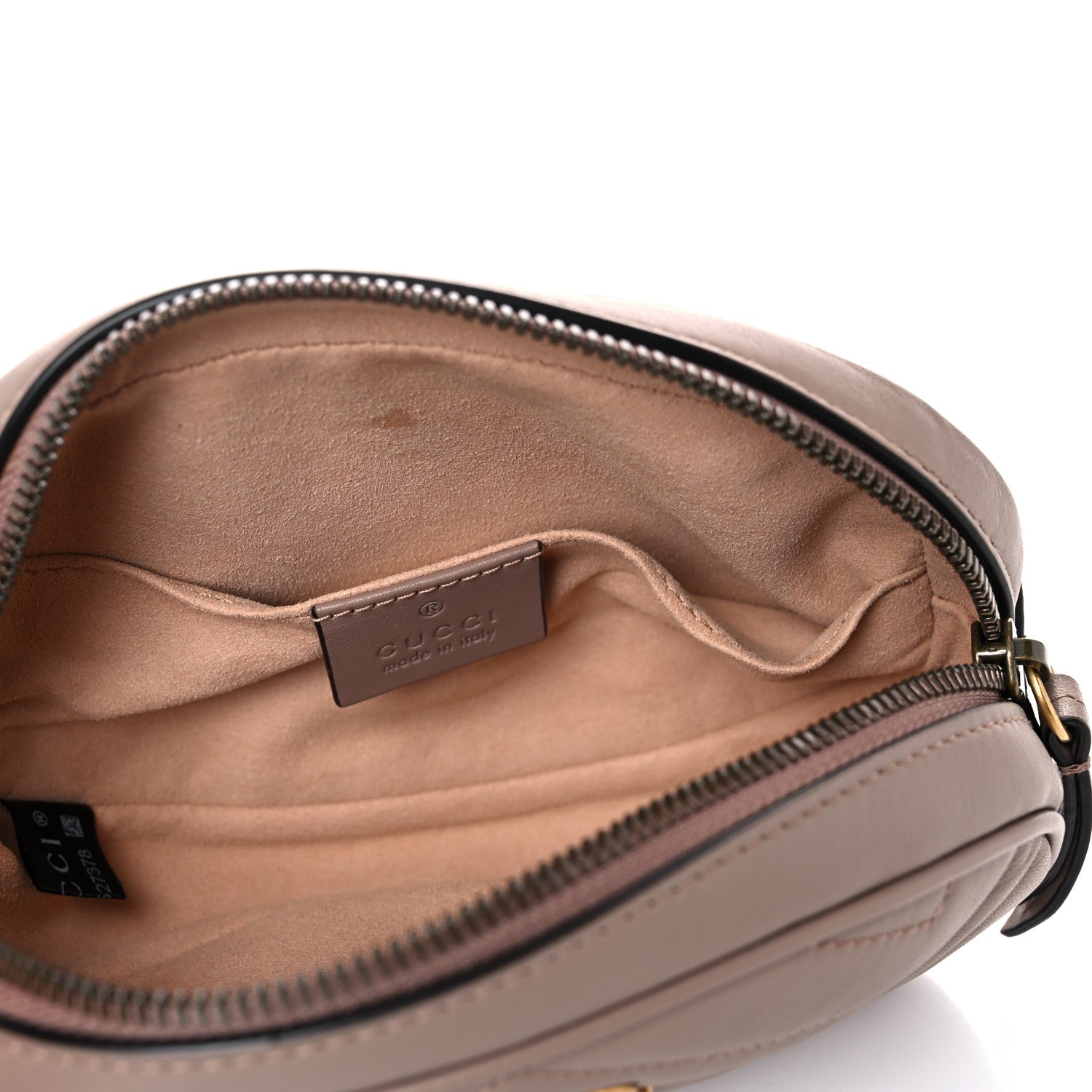 Gucci Calfskin Matelasse GG Marmont Belt Bag 95 38 Porcelain Rose 11 of 22
