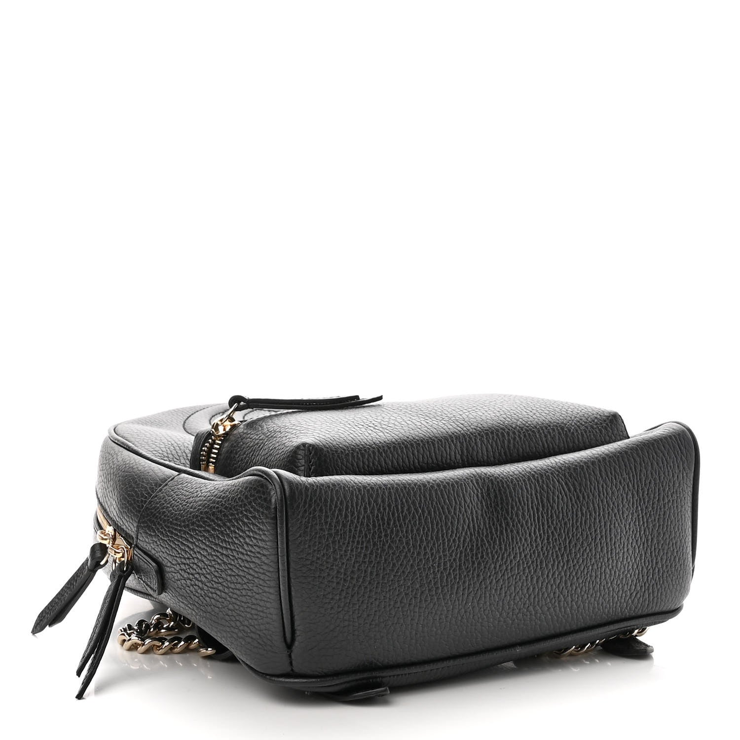 Gucci Pebbled Calfskin Soho Chain Backpack Black 4 of 10