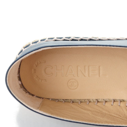 Chanel Lambskin CC Espadrilles 36 Dark Navy 9 of 9