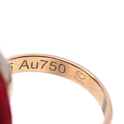 Cartier 18K Pink Yellow White Gold Trinity Cord Bracelet Red 5 of 5