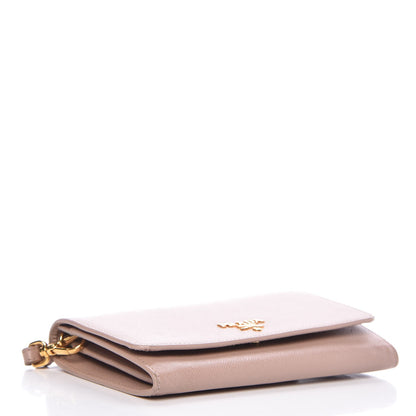 Prada Saffiano Metal Wristlet Cammeo 4 of 12