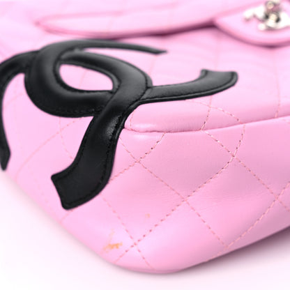 Chanel Calfskin Quilted Cambon Camera Case Pink Black 8 of 11