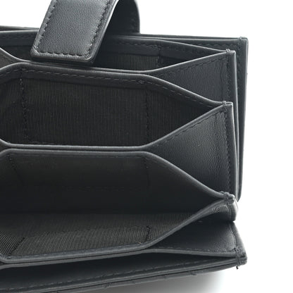 Christian Dior Ultra Matte Calfskin Cannage Lady Dior 5-Gusset Card Holder Black 5 of 9