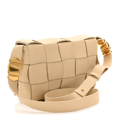Bottega Veneta Grained Calfskin Maxi Intrecciato Cassette Crossbody Bag Porridge 3 of 10