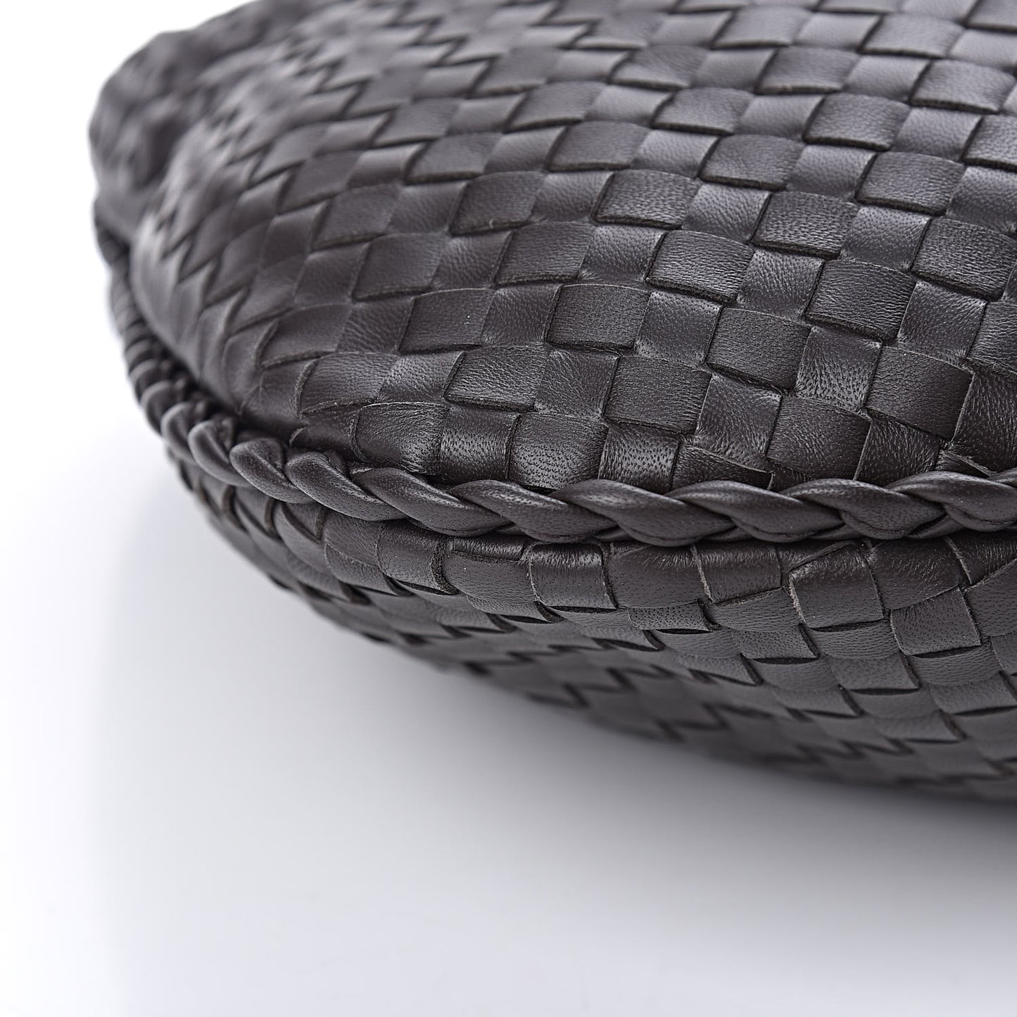 Nappa Intrecciato Medium Veneta Hobo Ebano