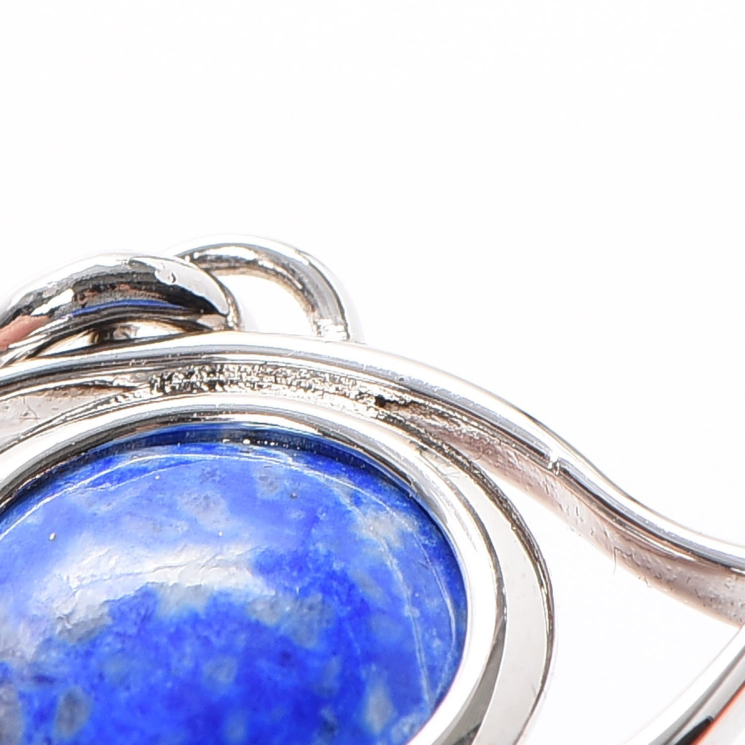 Hermes Palladium Lapis Lazuli Eye Curiosite Charm 6 of 7