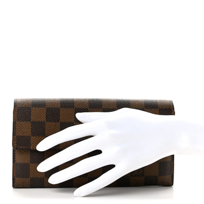 Louis Vuitton Damier Ebene Sarah Wallet 2 of 11