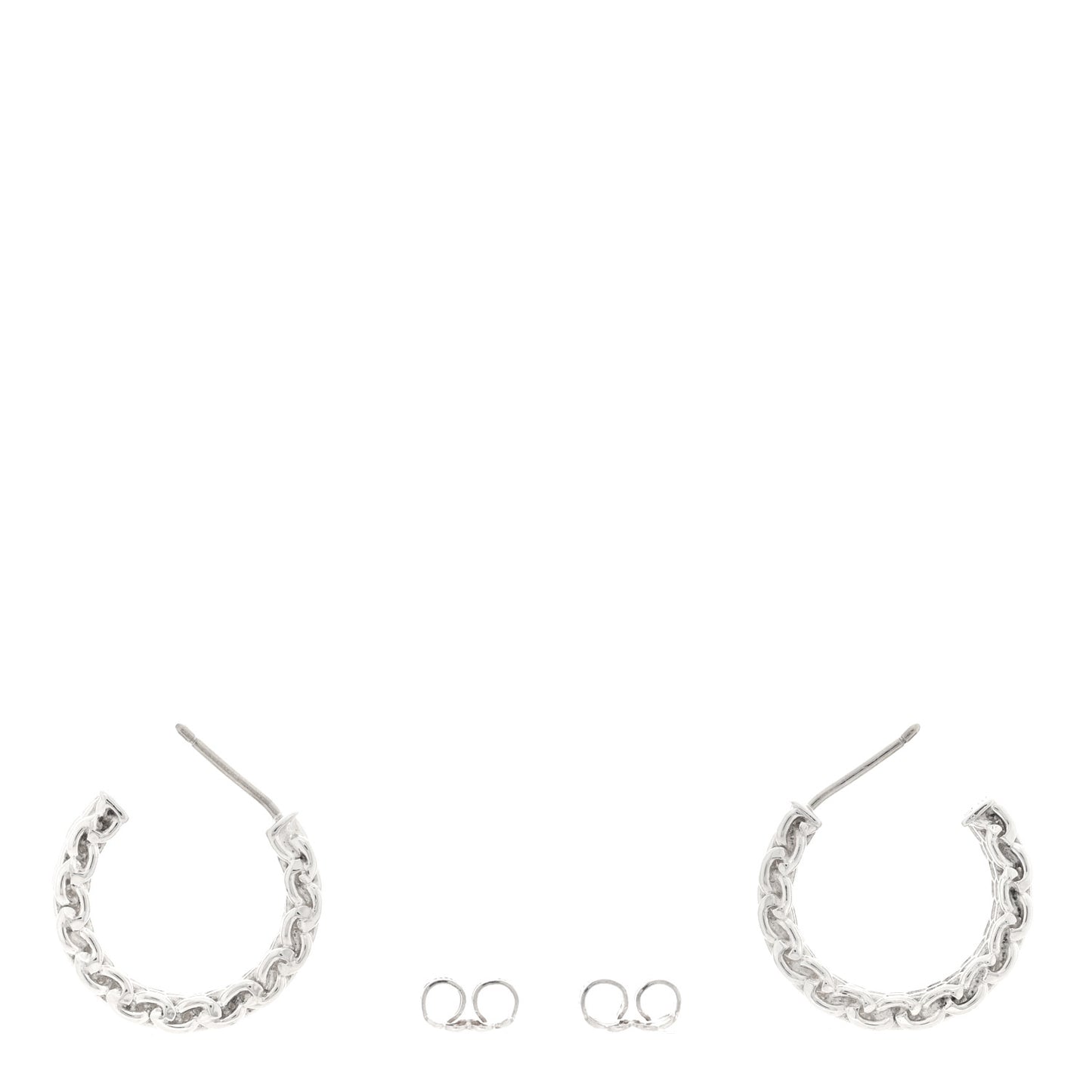 Sterling Silver Narrow Somerset Hoop Earrings