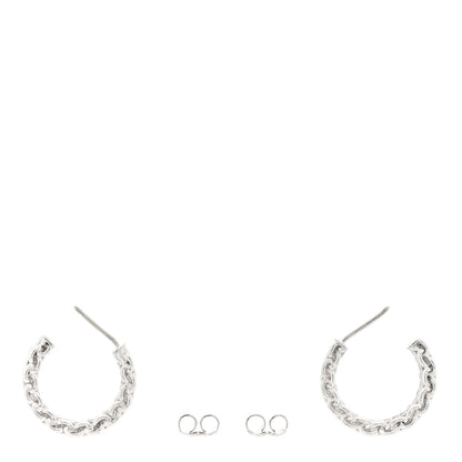Tiffany Sterling Silver Narrow Somerset Hoop Earrings 3 of 5
