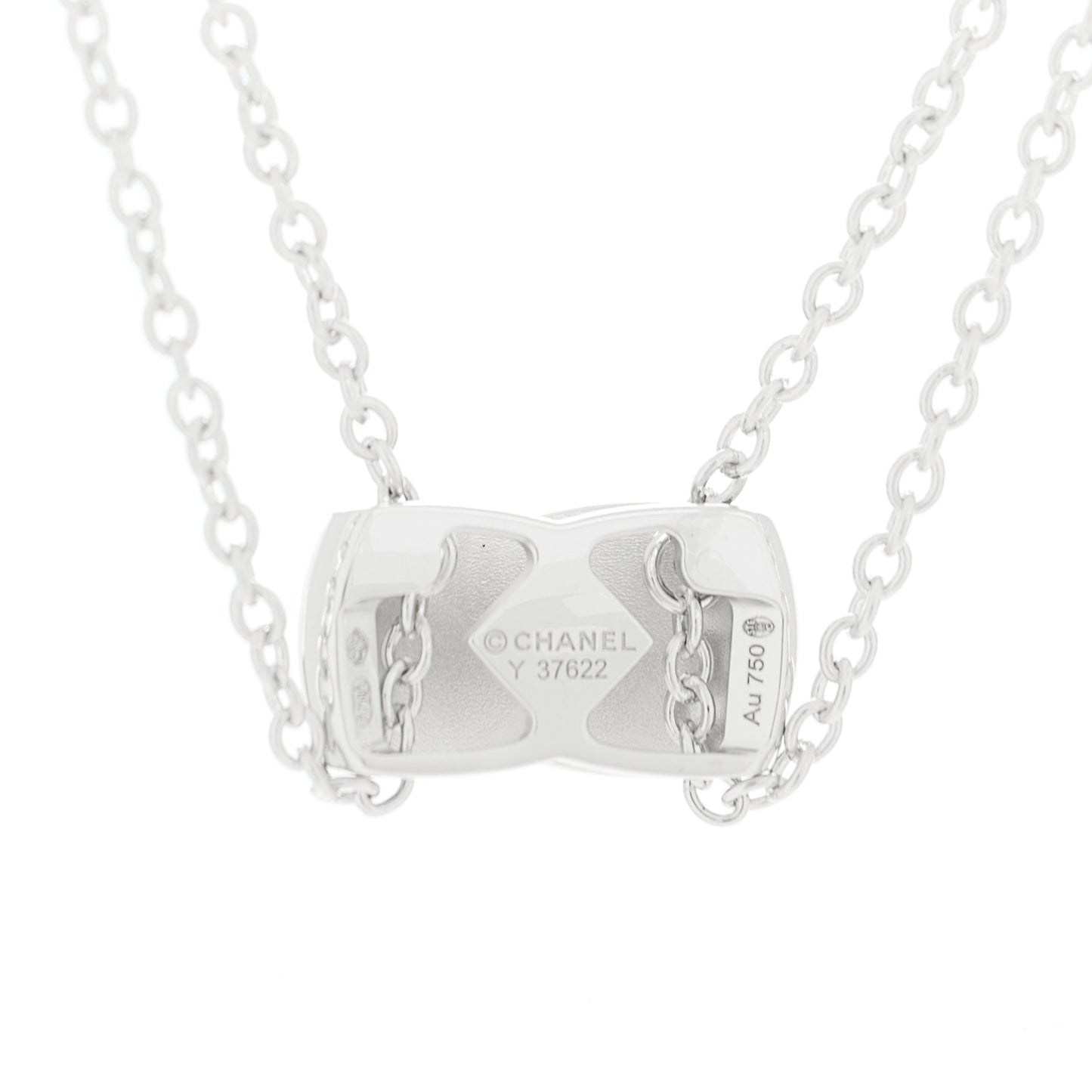 18K White Gold Diamond Coco Crush Necklace