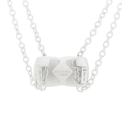 Chanel 18K White Gold Diamond Coco Crush Necklace 6 of 7