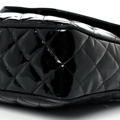 Chanel Patent Quilted Tassel Camera Case Black 10 of 12
