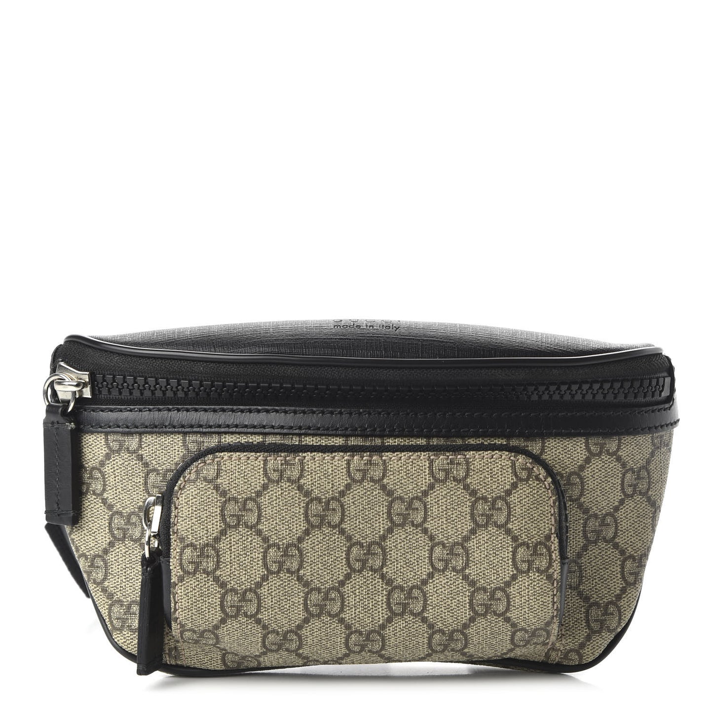 GG Supreme Monogram Belt Bag Black