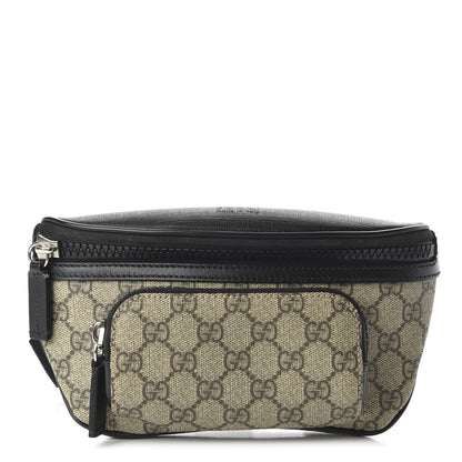 Gucci GG Supreme Monogram Belt Bag Black 1 of 10