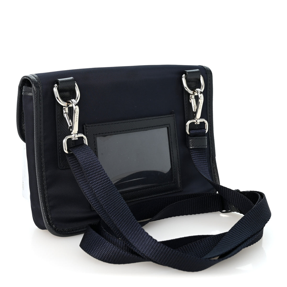 Re-Nylon Saffiano Smartphone Case Crossbody Navy