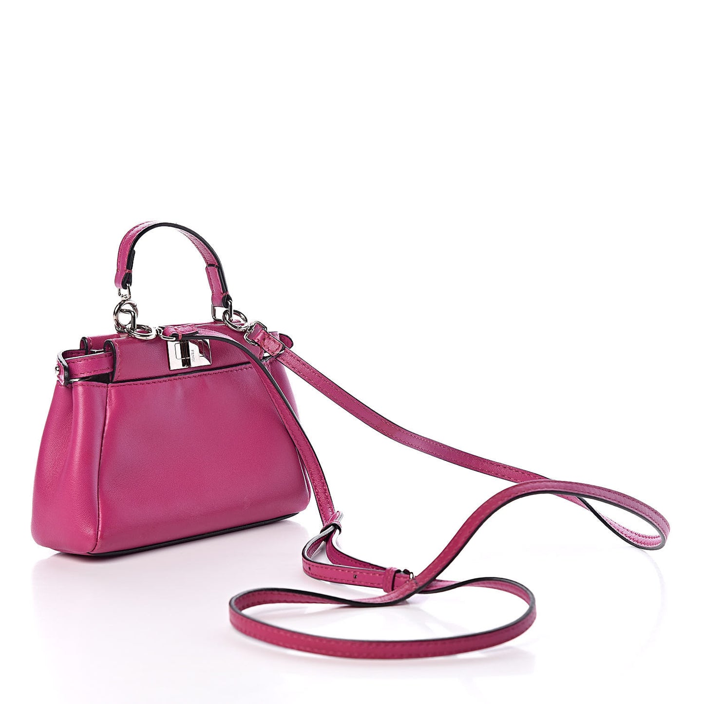 Nappa Micro Peekaboo Iconic Satchel Magenta