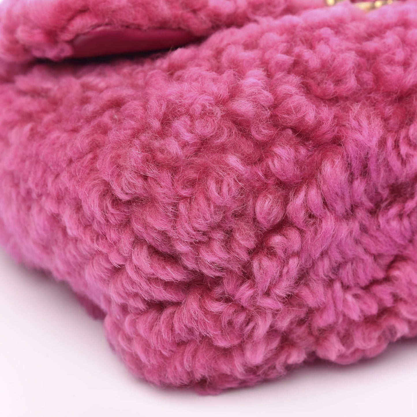 Shearling Sheepskin Medium 19 Flap Pink