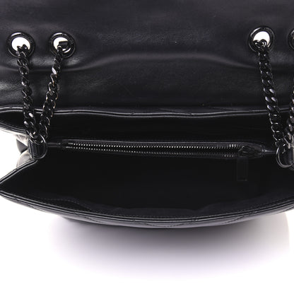Saint Laurent Calfskin Y Quilted Monogram Medium Loulou Chain Satchel Black 5 of 21