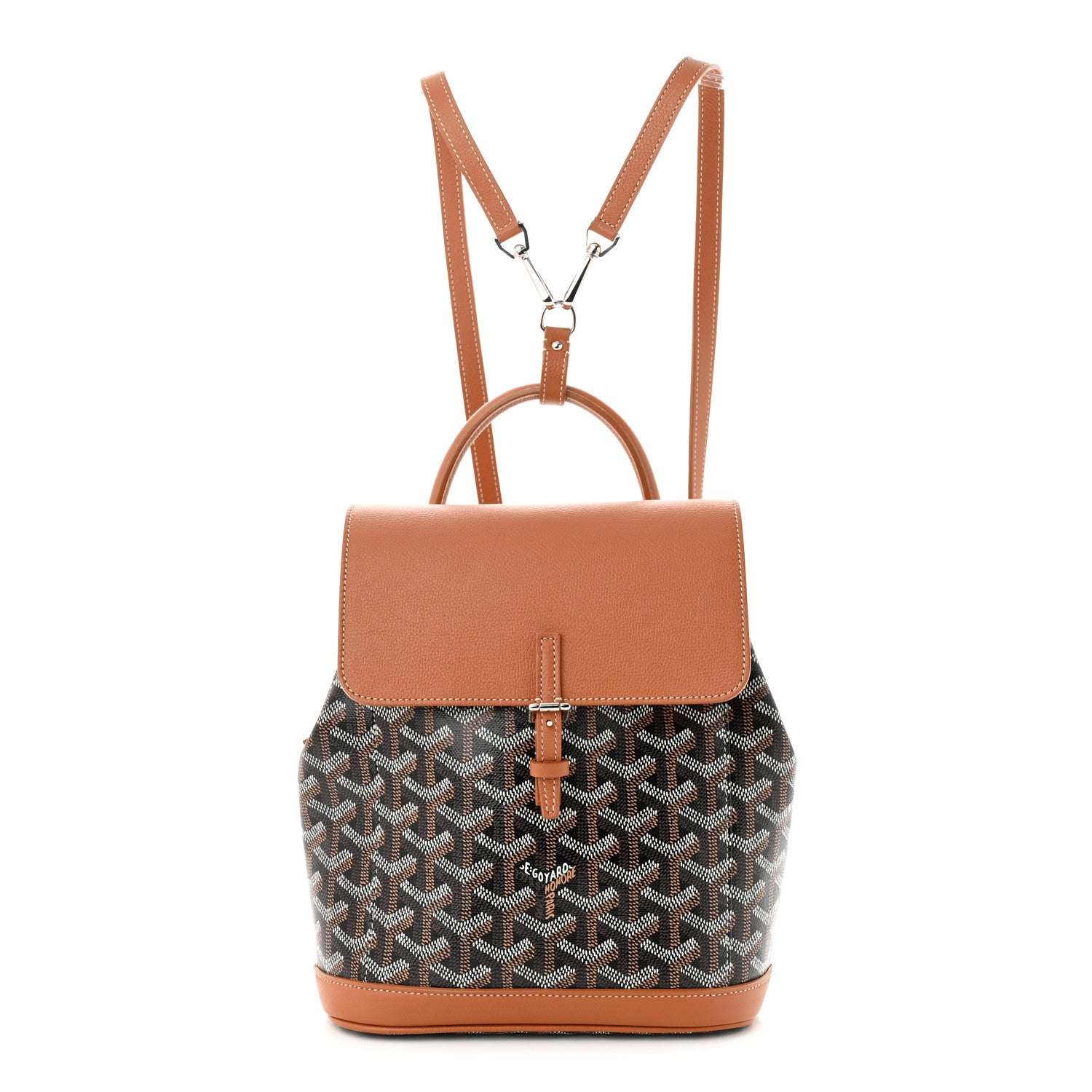 Goyard Goyardine Calfskin Mini Alpin Backpack Black Gold 1 of 9