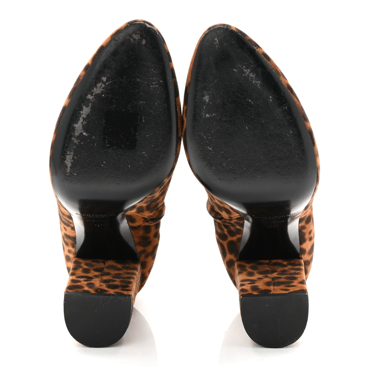 Suede Lou 100 Ankle Boots 38 Leopard
