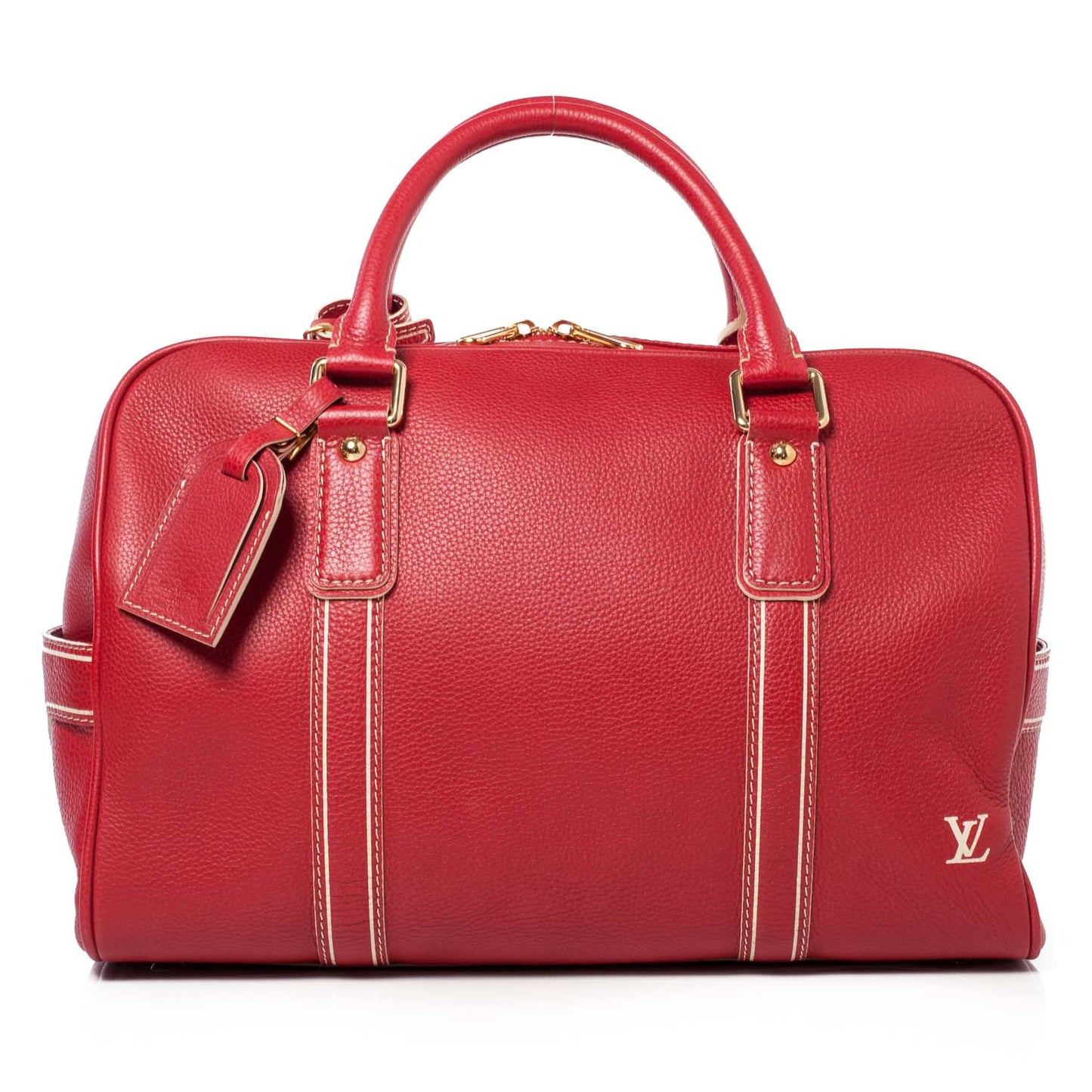 Tobago Leather Carryall Red