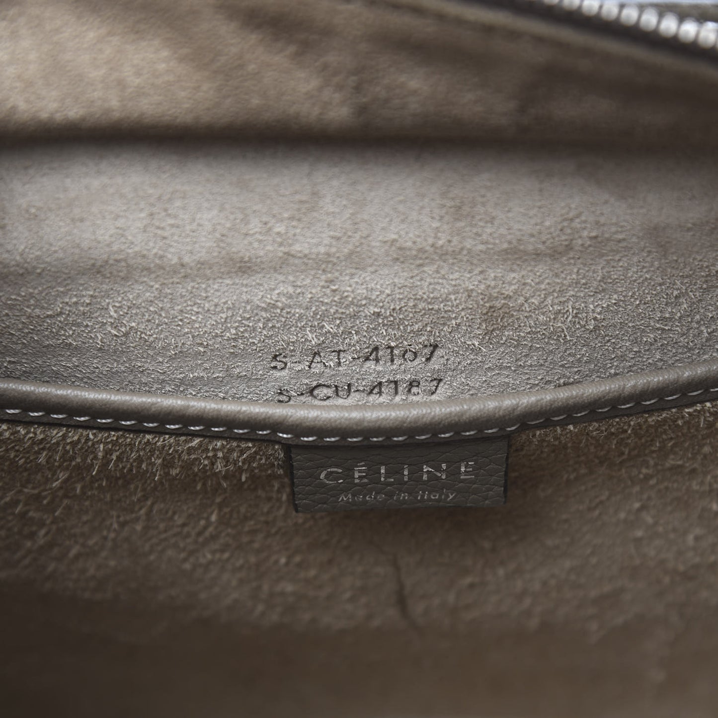 Drummed Calfskin Nano Luggage Souris