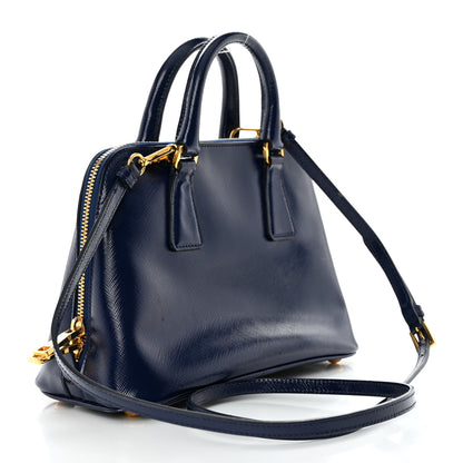 Prada Saffiano Vernice Small Promenade Tote Royal 3 of 14