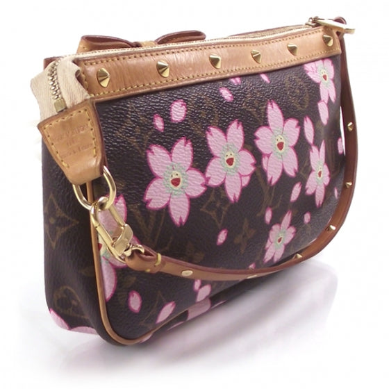 Louis Vuitton Monogram Cherry Blossom Pochette Accessories Brown 3 of 10