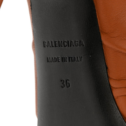 Balenciaga Smooth Nappa Drapy 80mm Sandals 36 Cognac 7 of 12