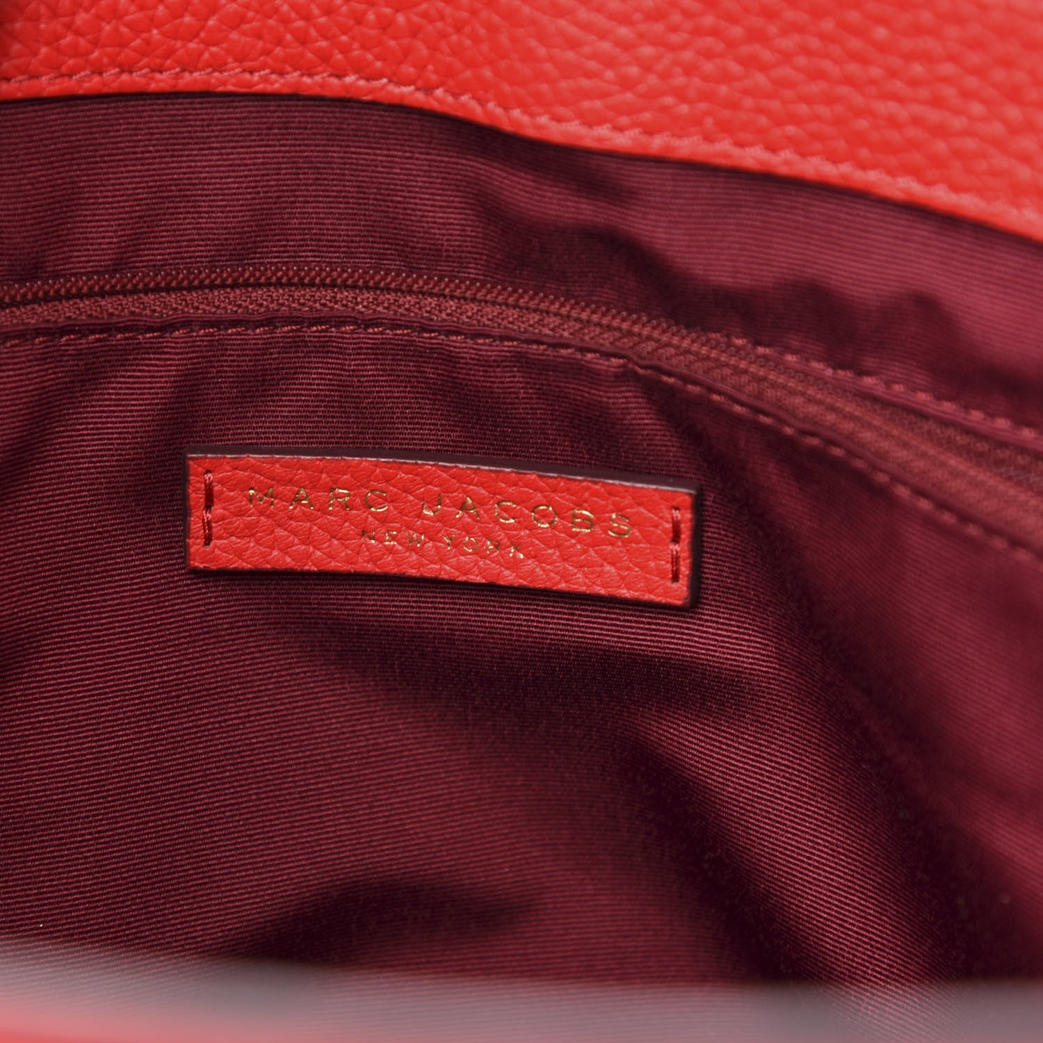 Marc Jacobs Pebbled Calfskin Shopping Tote Red 6 of 10