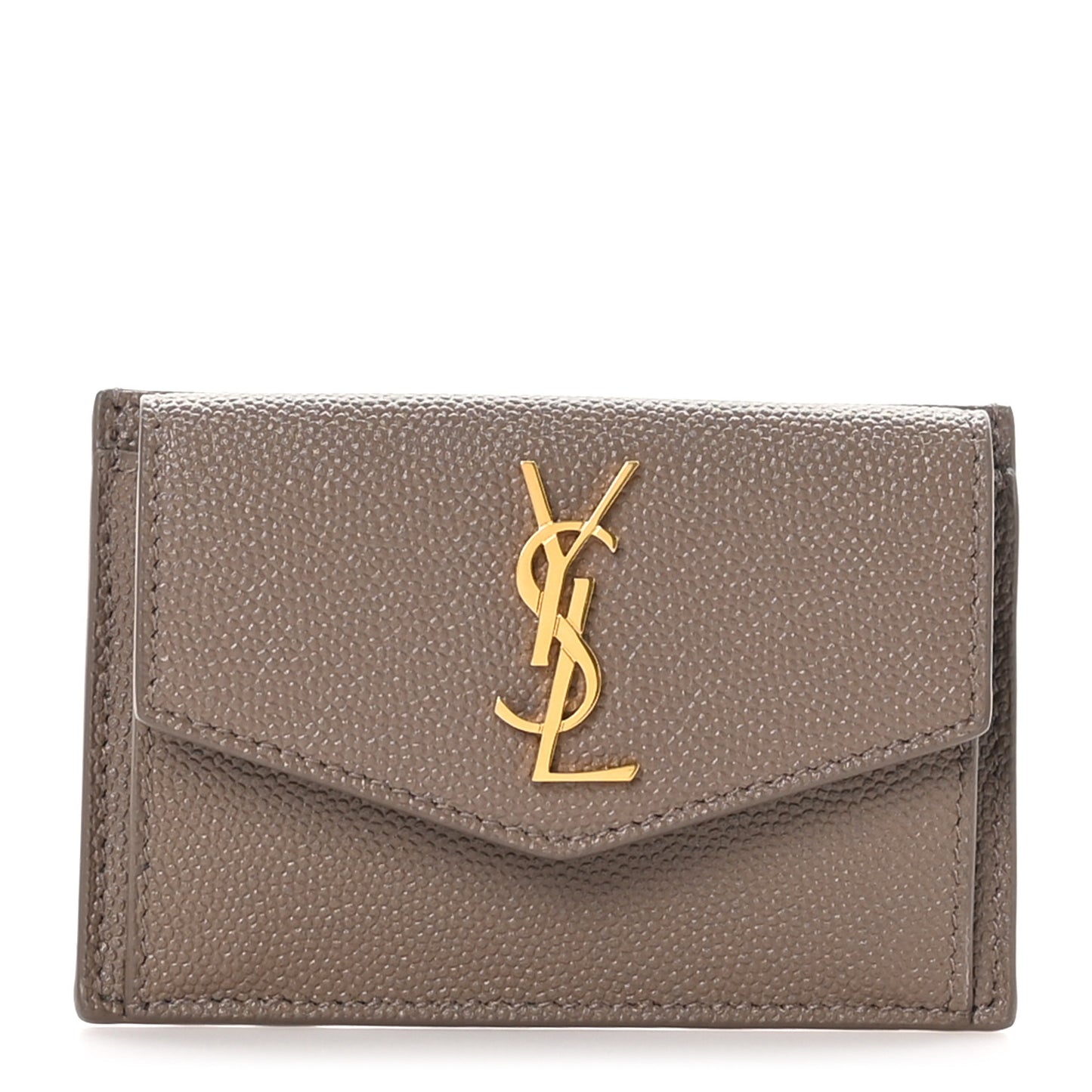 Grain De Poudre Uptown Monogram Card Case Dark Beige