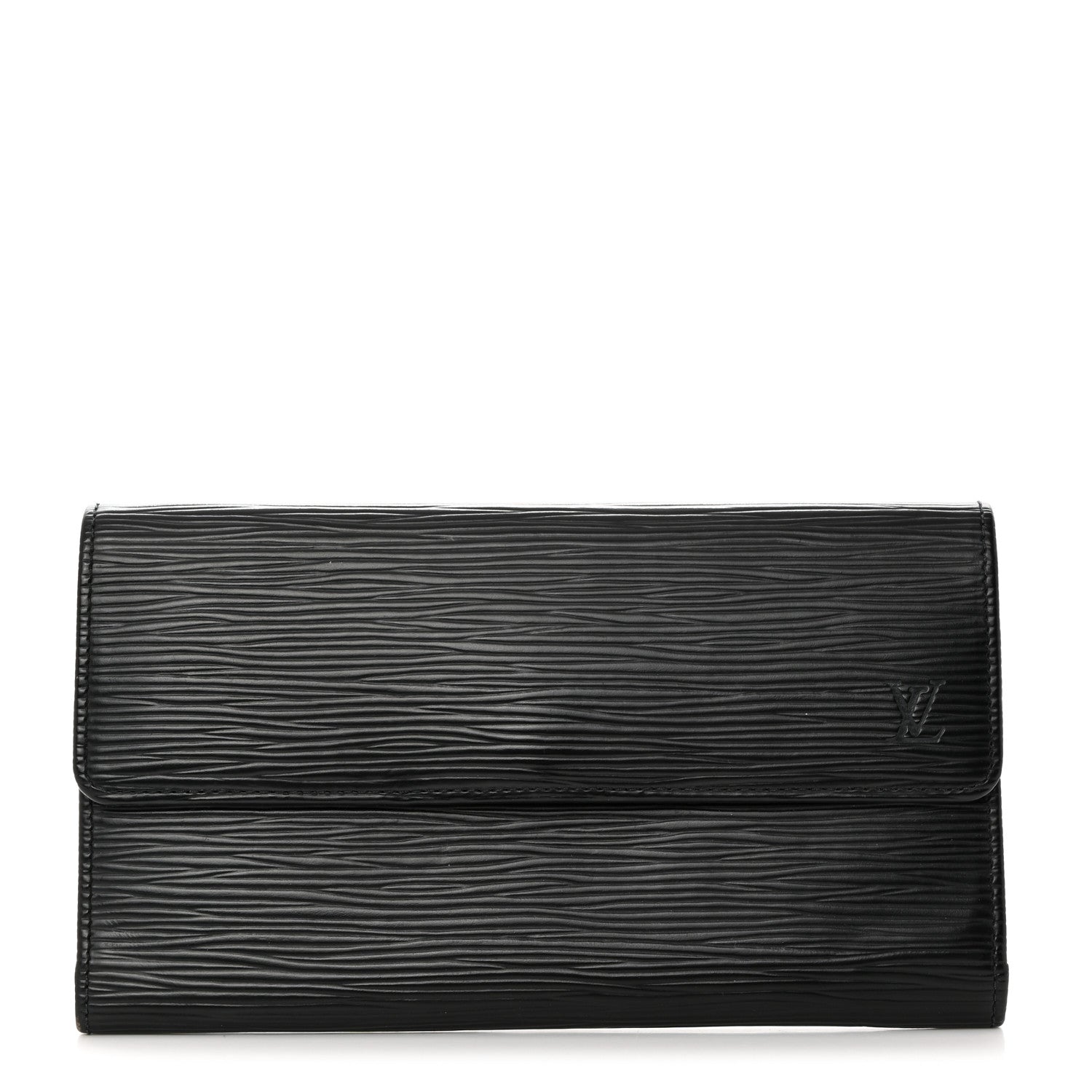 Louis Vuitton Epi Porte Tresor International Wallet Black 1 of 8