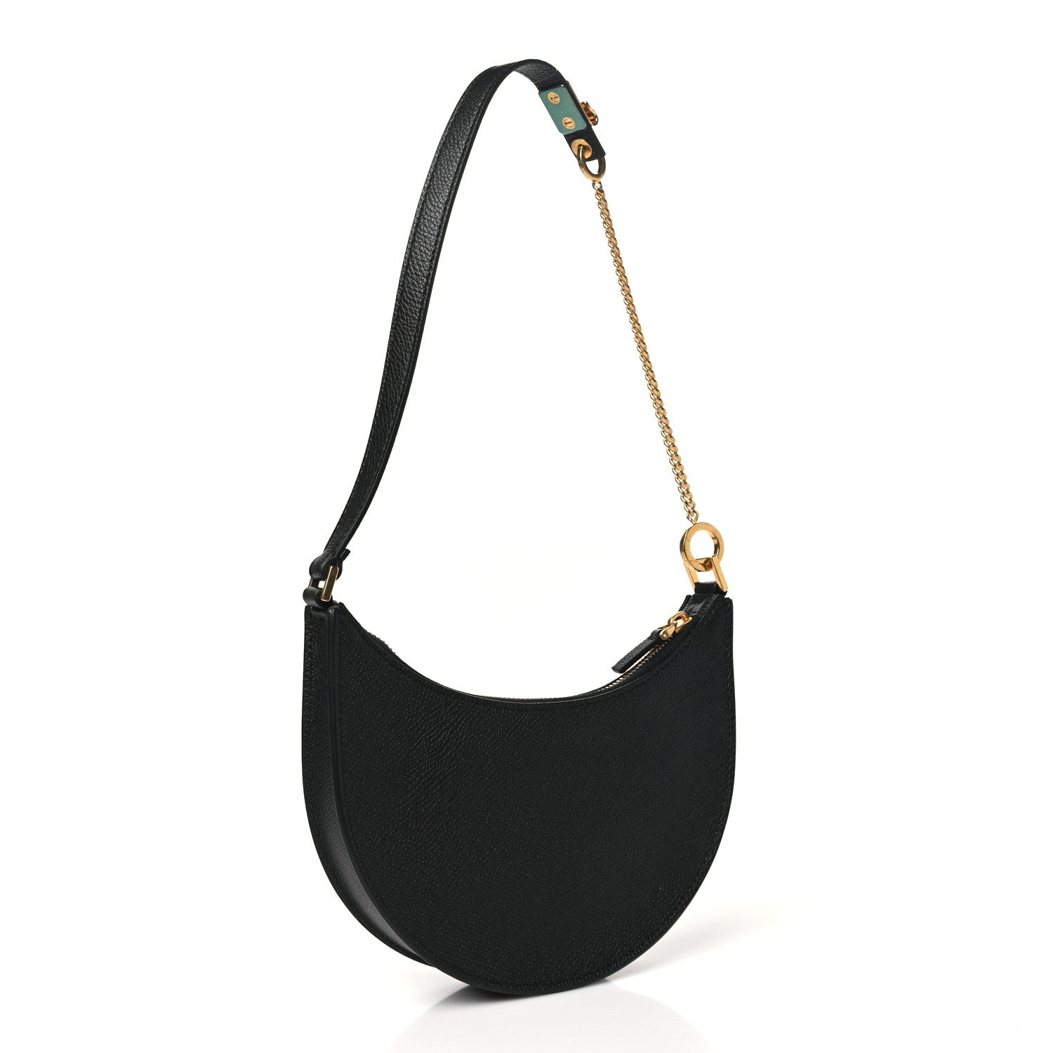 Valentino Garavani Grainy Calfskin Mini Vlogo Hobo Bag Black 3 of 10