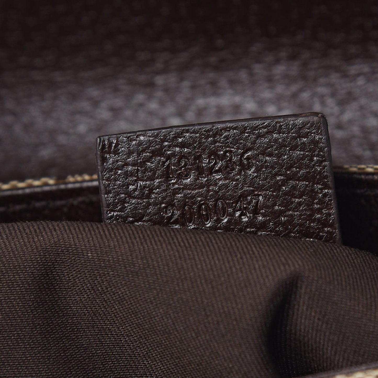 Monogram Waist Pouch Bag Dark Brown