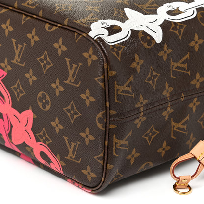 Louis Vuitton Monogram Bay Neverfull MM Rose Ballerine Poppy 10 of 10