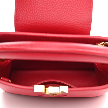 Louis Vuitton Taurillon Mini Capucines Scarlet 5 of 9