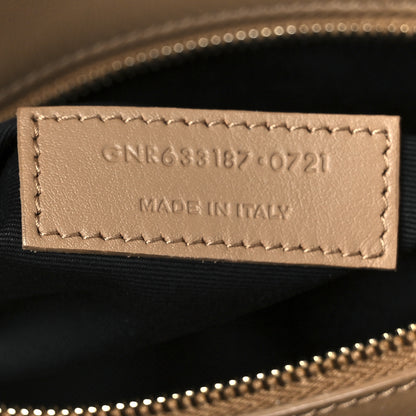 Saint Laurent Nubuck Shearling Monogram Medium Niki Chain Satchel Ivory Natural Tan 8 of 11
