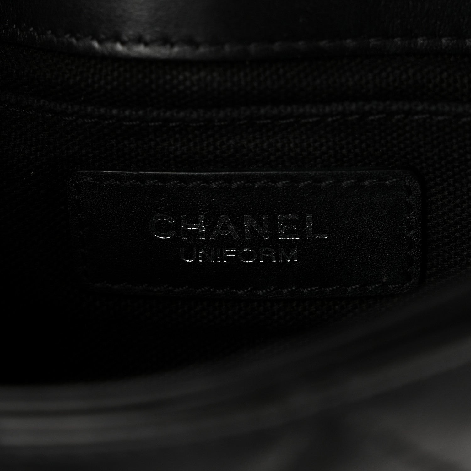 Chanel Calfskin Quilted CC Uniform Flap Belt Bag Black 6 of 10