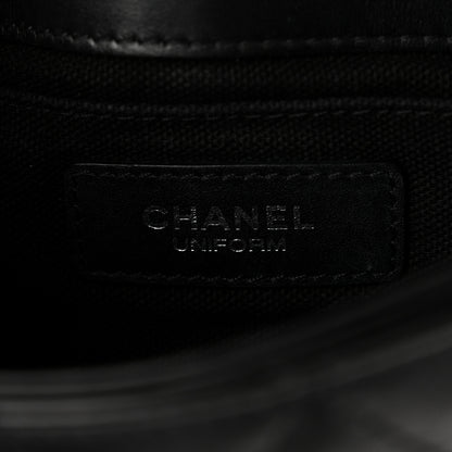 Chanel Calfskin Quilted CC Uniform Flap Belt Bag Black 6 of 10