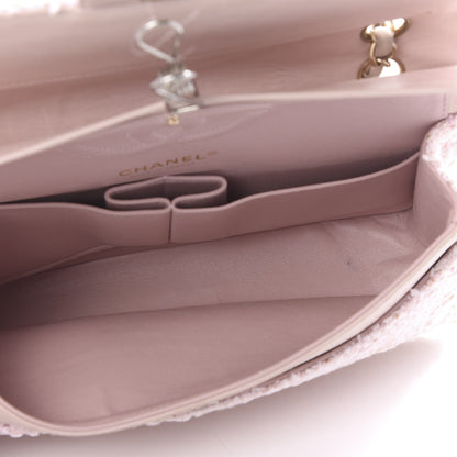 Chanel Tweed Medium Double Flap Pink 5 of 12