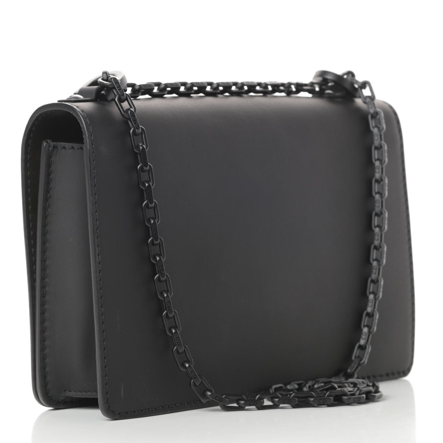 Calfskin J'Adior Chain Flap Bag Black