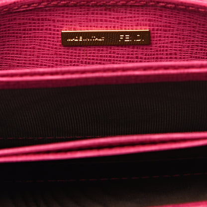 Fendi Vitello Elite Gusseted Card Holder Ciclamino 5 of 6