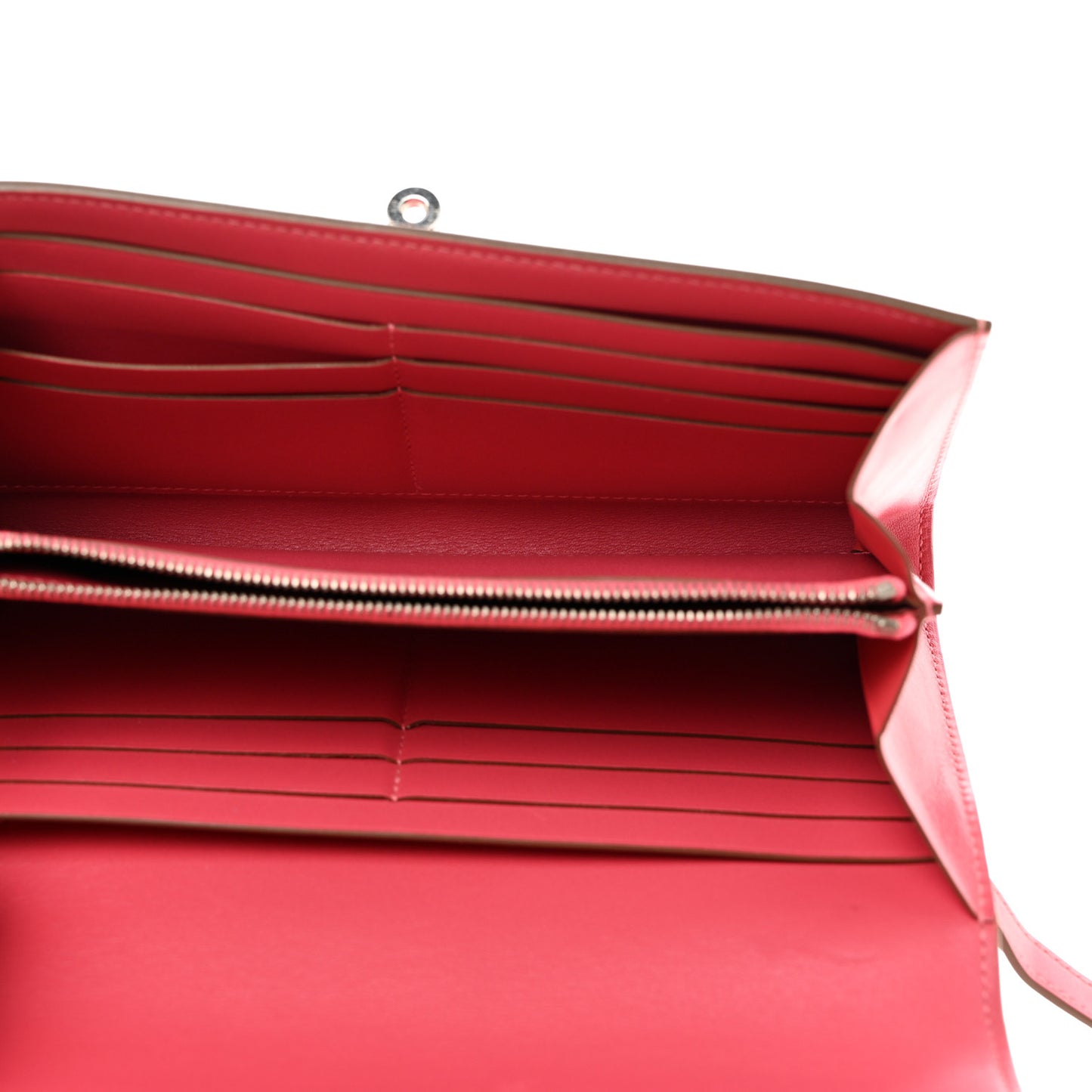 Tadelakt Kelly Longue Wallet Rose Lipstick