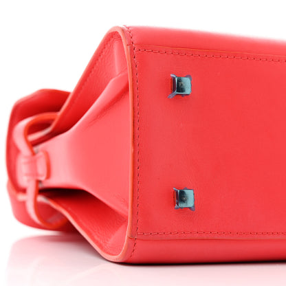 Delvaux Calfskin MM Tempete Satchel Coral 10 of 15