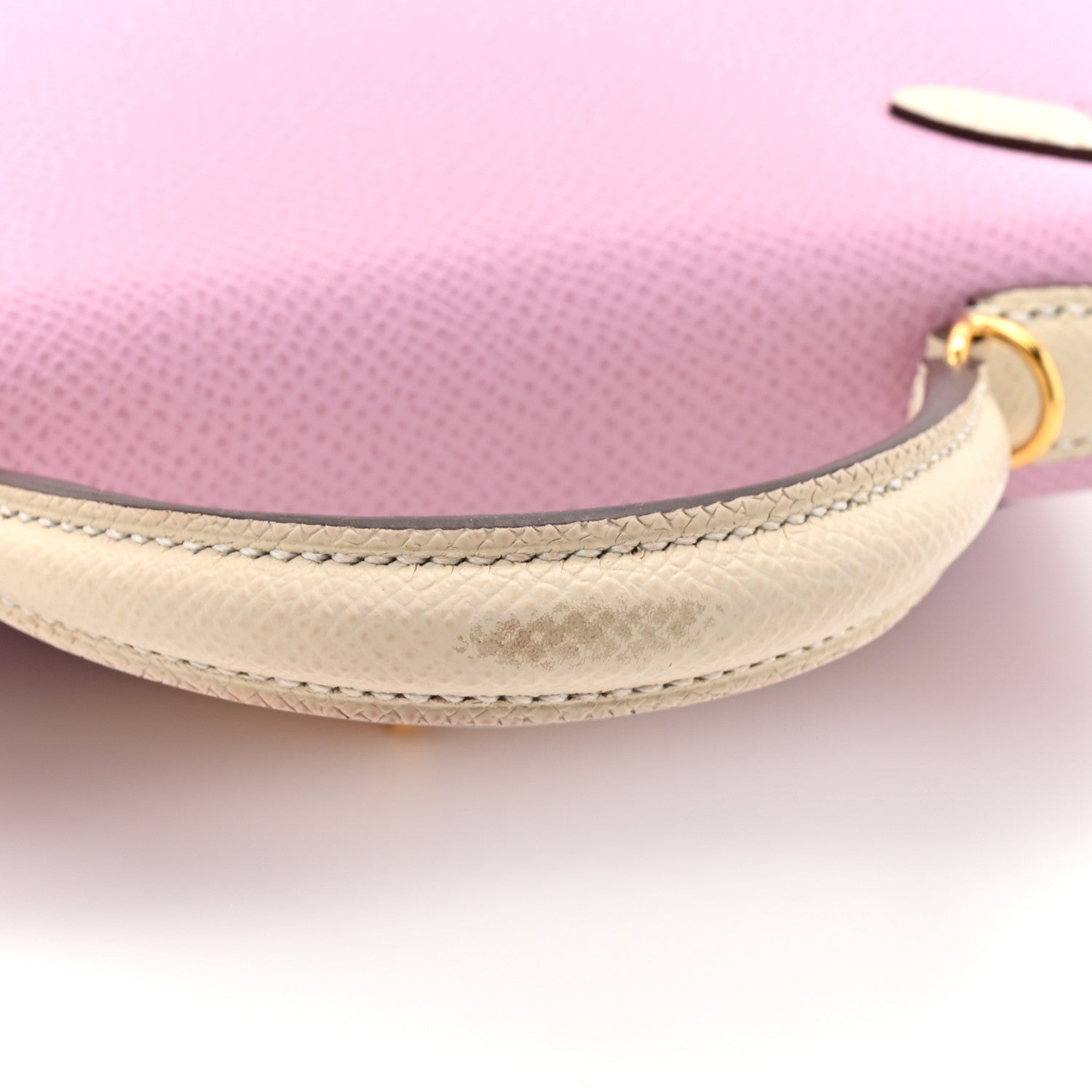 Hermes Epsom Horseshoe Mini Kelly Sellier 20 Mauve Sylvestre Craie 16 of 16