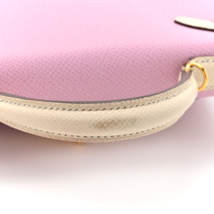 Hermes Epsom Horseshoe Mini Kelly Sellier 20 Mauve Sylvestre Craie 16 of 16