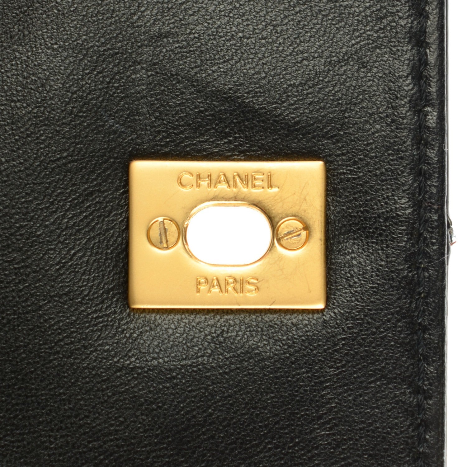 Chanel Glazed Calfskin Quilted Medium Single Flap Black 5 of 8